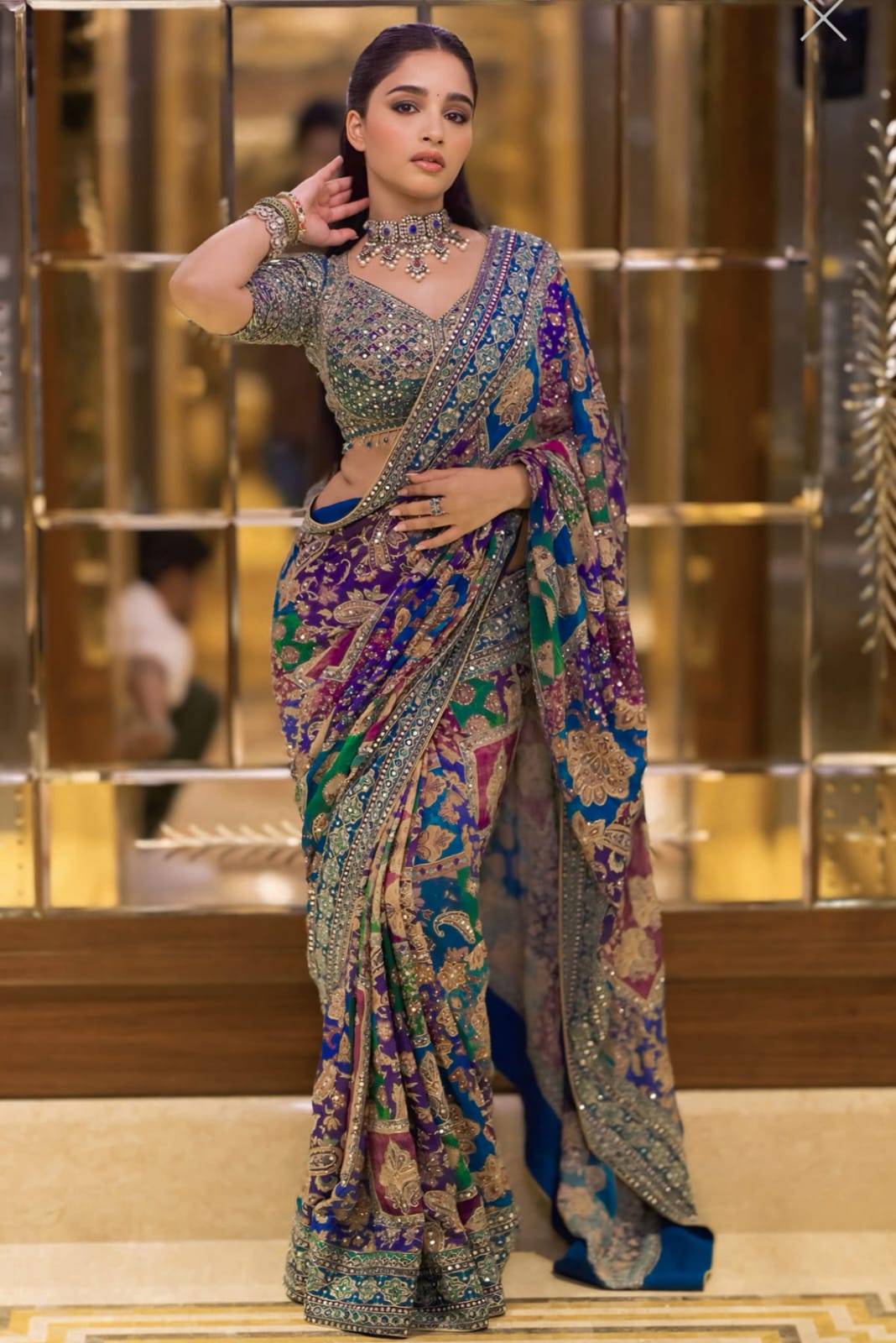 Real Mirror Work Saree — Elegance with a Statement Shine