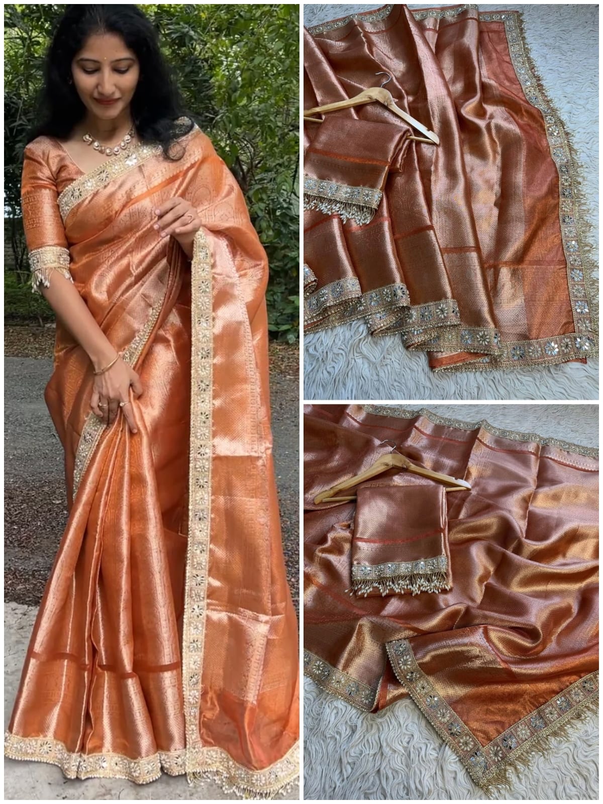 Banarasi Soft Kanjivaram Tissue Silk Saree — Elegant Festive Collection