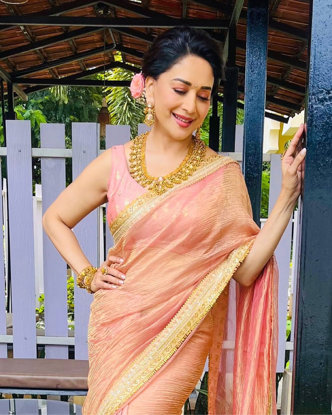 Bollywood Style Designer Saree – Banarasi Crush Twill Elegance