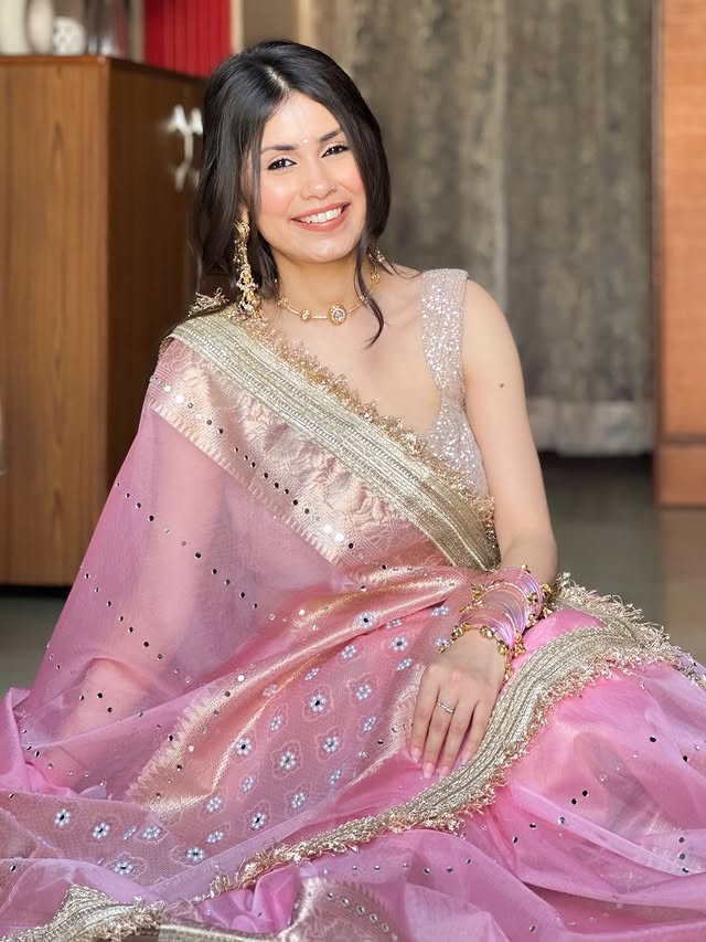 Summer Special Banarasi Soft Kora Organza Silk Saree with Mirror Work