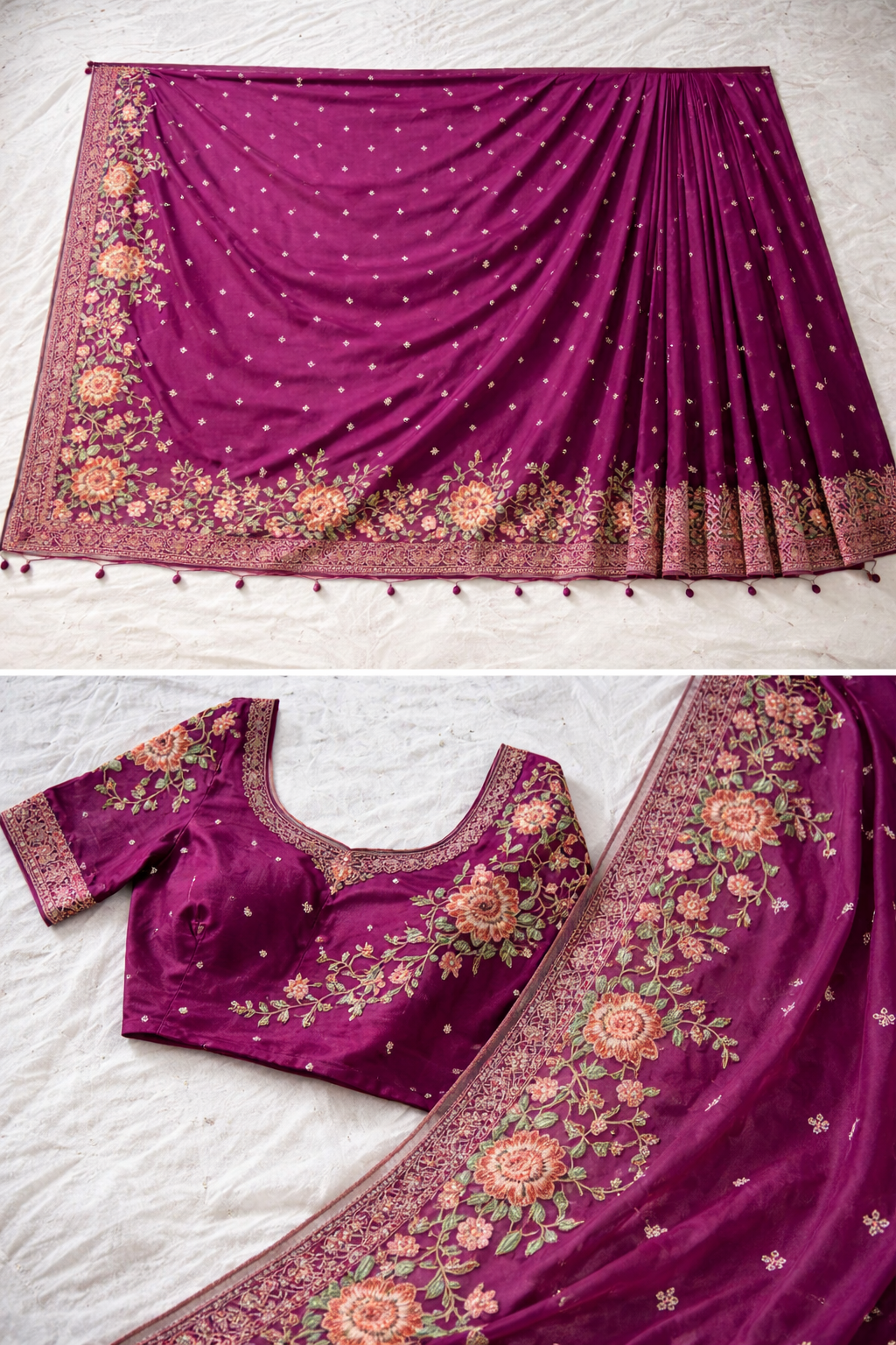 Banarasi Soft Organza Silk Saree – Chikankari Cutwork Elegance