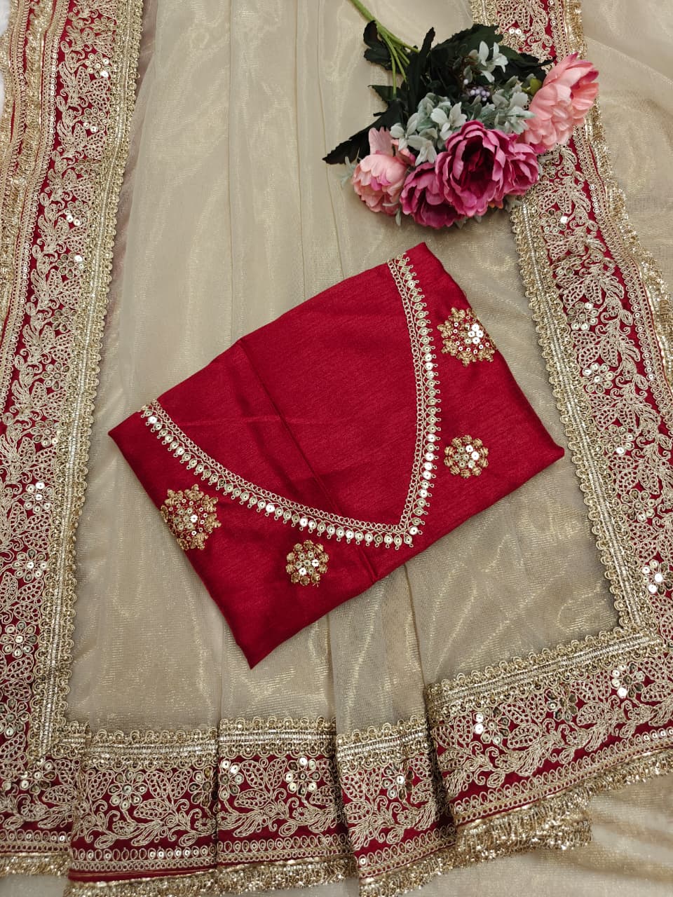 Celebrity Style Designer Net Saree – Kajol Inspired