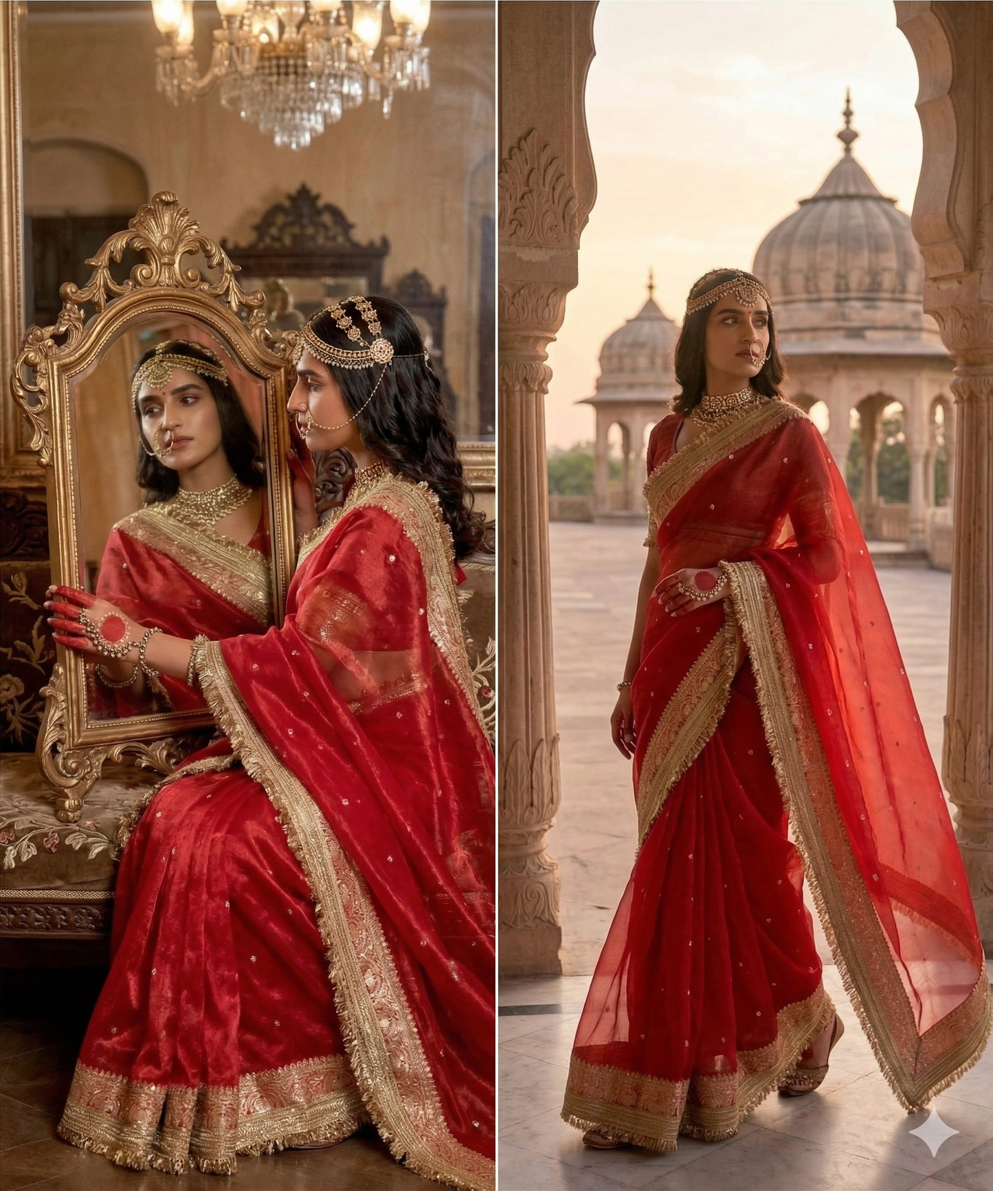 Banarasi Soft Maharani Glass Tissue Silk Saree – Siroshki Stone Luxury Edition