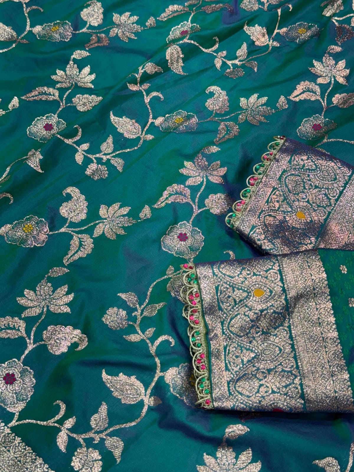 Banarasi Silk Saree with Minakari Weaving – Festive Elegance Collection