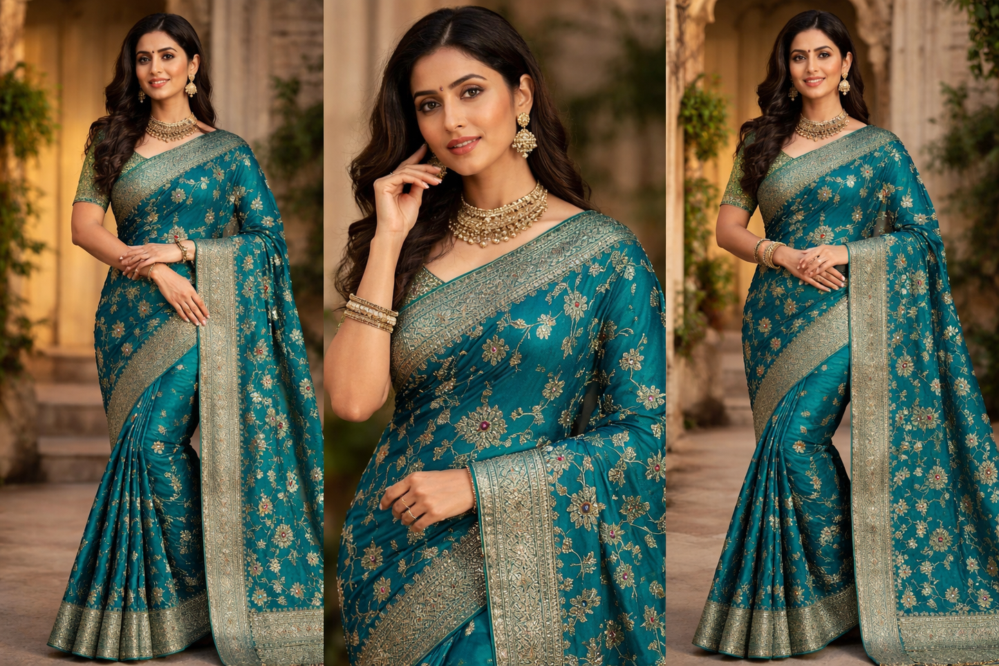 Banarasi Silk Saree with Minakari Weaving – Festive Elegance Collection