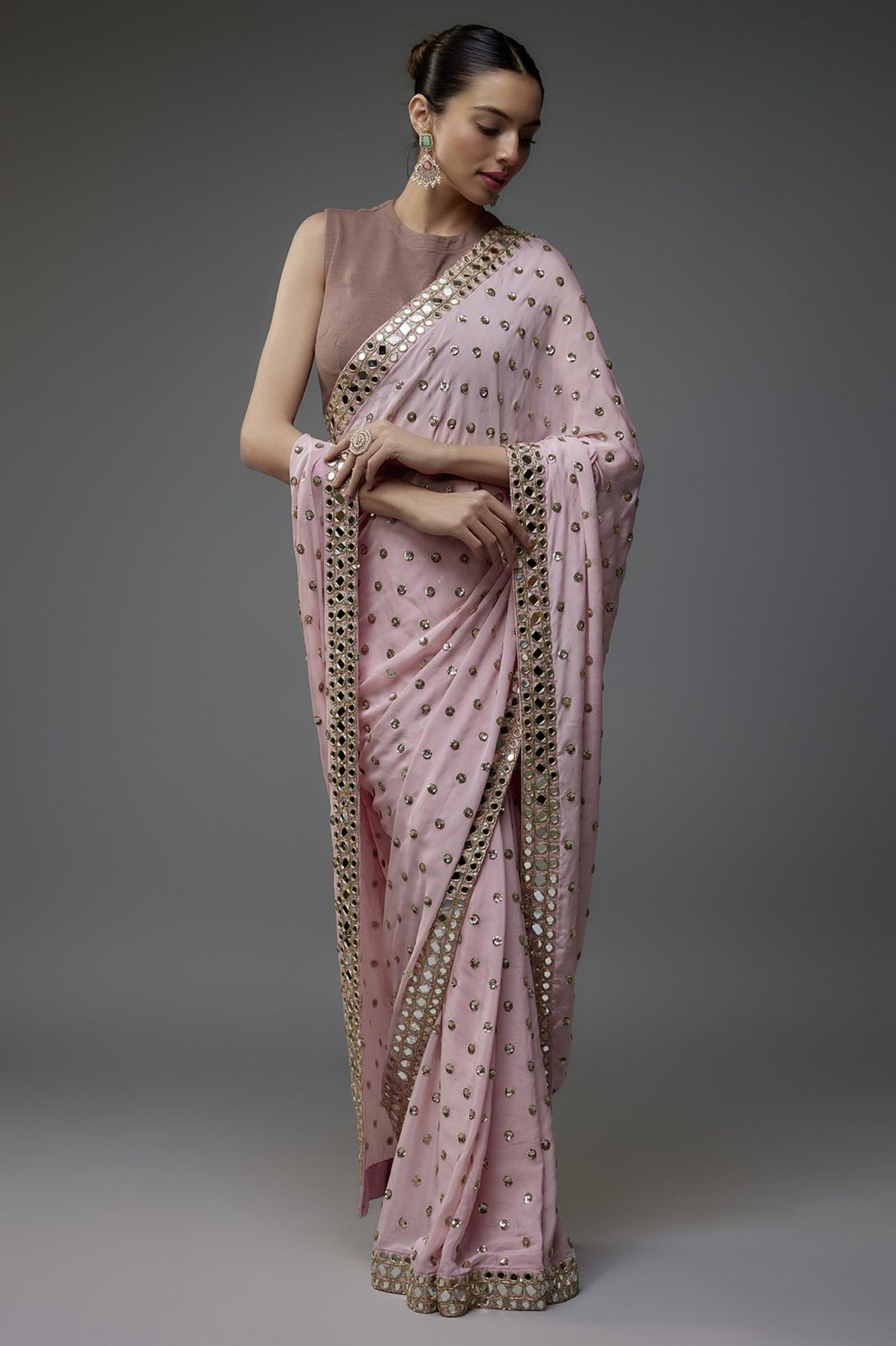 Bollywood Blockbuster Sequins Designer Saree — Glam Partywear Collection