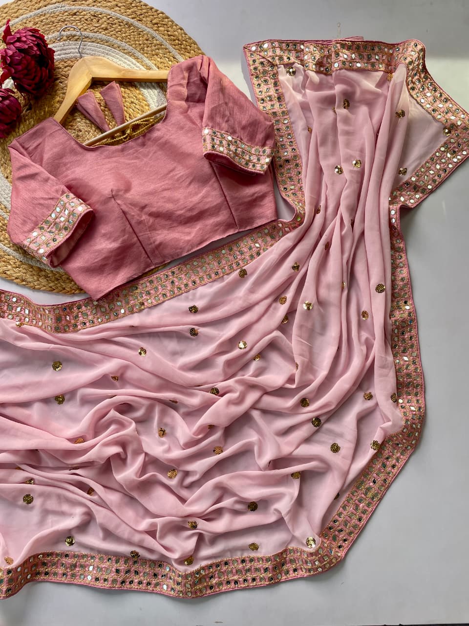 Bollywood Blockbuster Sequins Designer Saree — Glam Partywear Collection