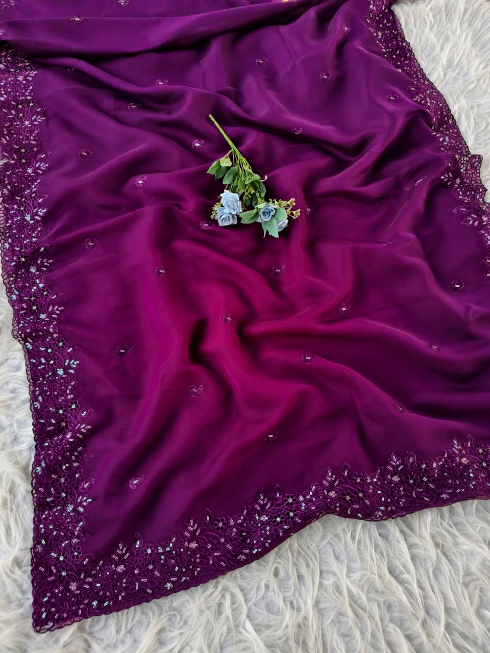 Pure Oxy Organza Zari Designer Saree