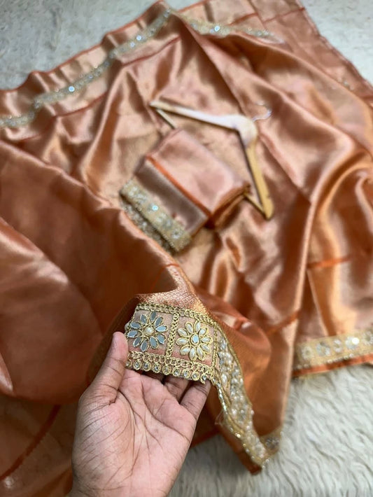 Banarasi Soft Kanjivaram Tissue Silk Saree — Elegant Festive Collection