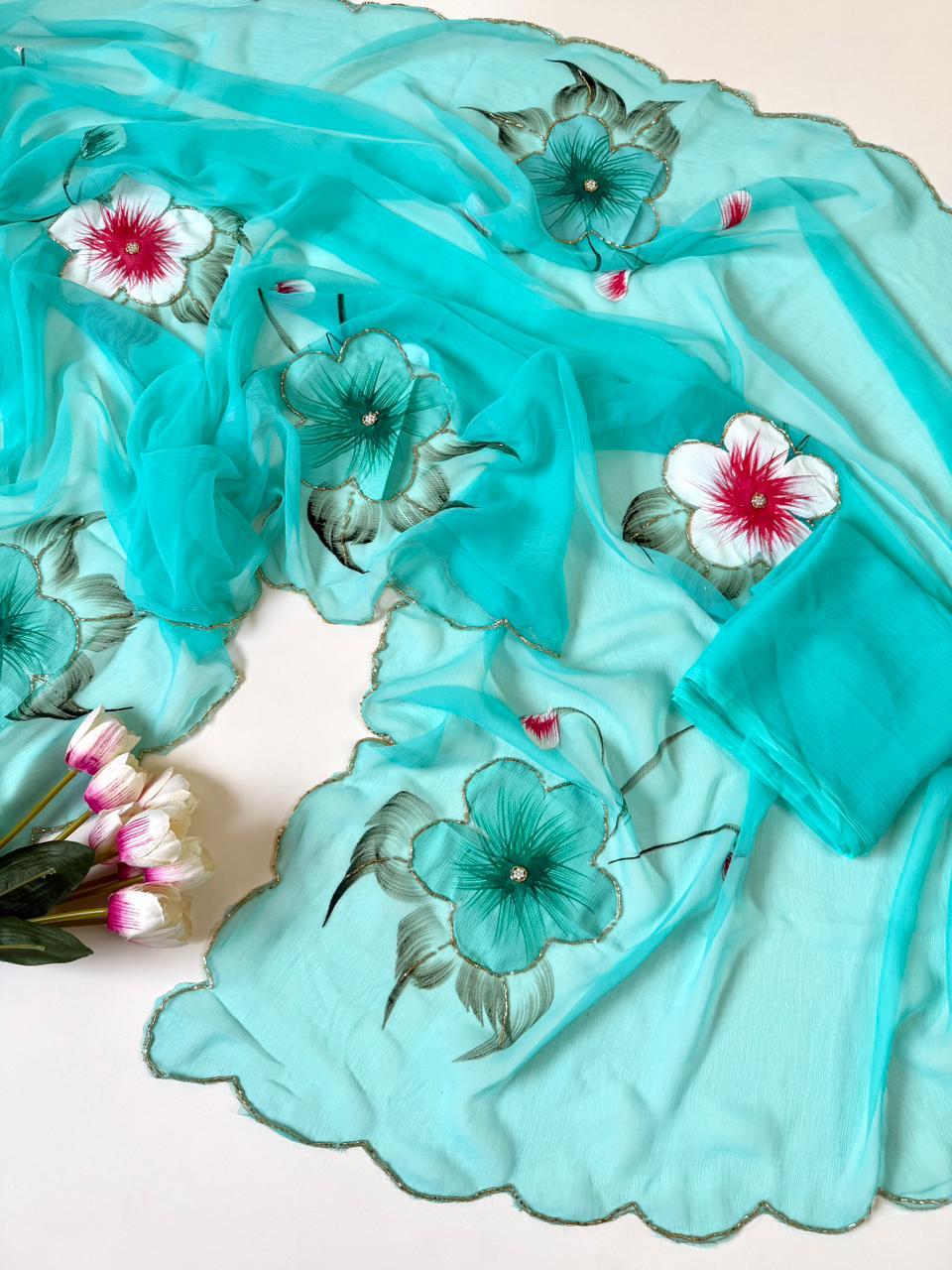 Graceful Elegance in Every Drape - Soft Chiffon saree