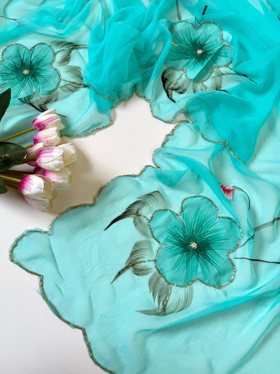 Graceful Elegance in Every Drape - Soft Chiffon saree