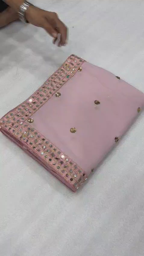 Bollywood Blockbuster Sequins Designer Saree — Glam Partywear Collection